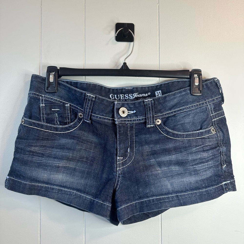 Guess Blue Jean Shorts Classic Denim Style